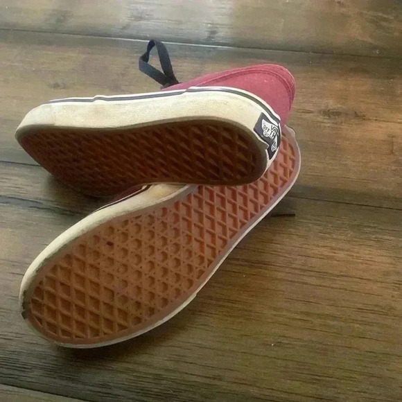 Vans Authentic Lo Burgundy Red Canvas Youth 4.5 - Picture 4 of 6